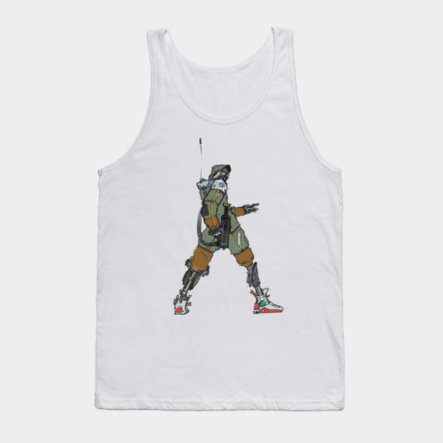 Cyber warrior Tank Top by zutyn